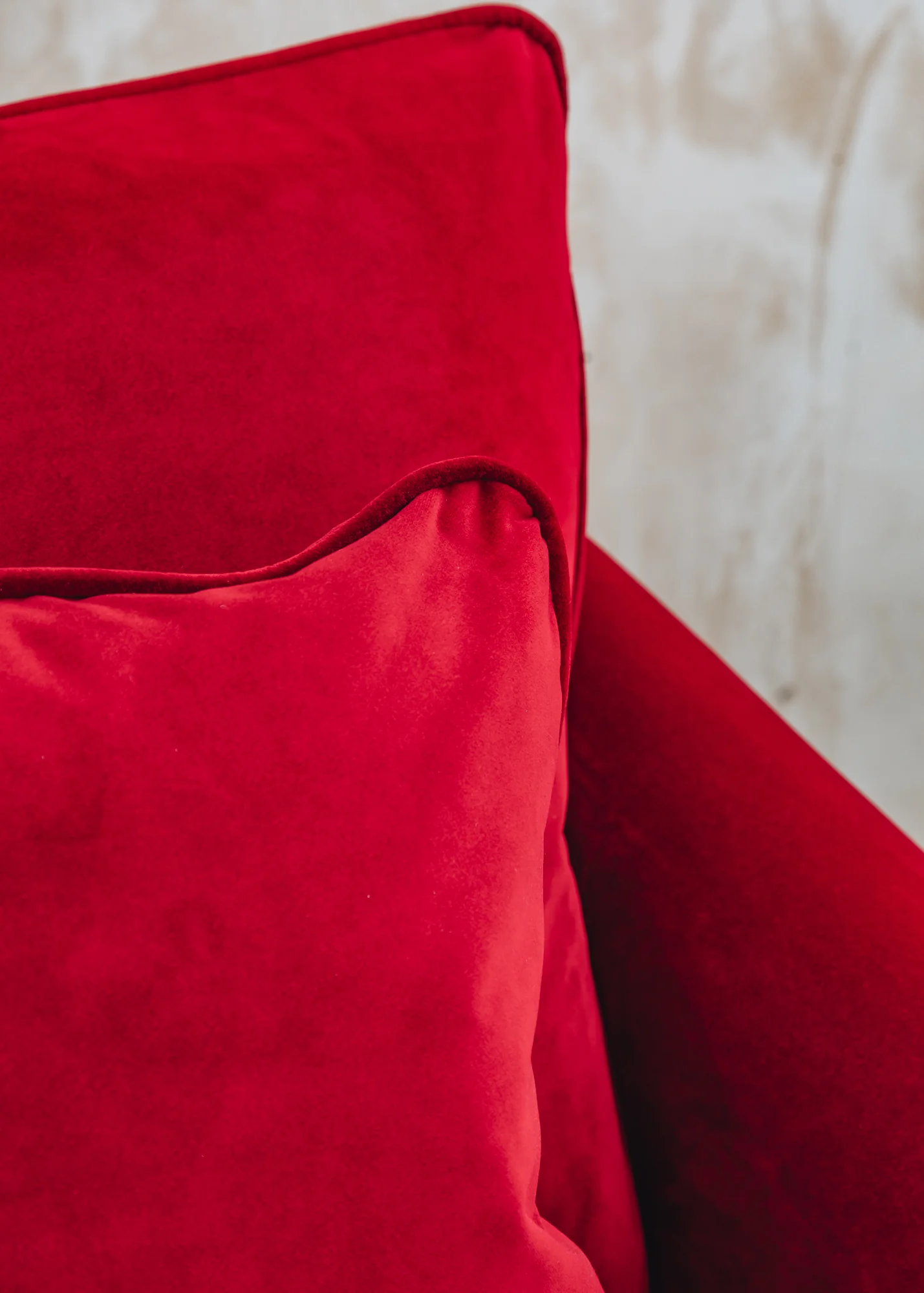 Allium Sofa in Linwood Omega Crimson - Image 6