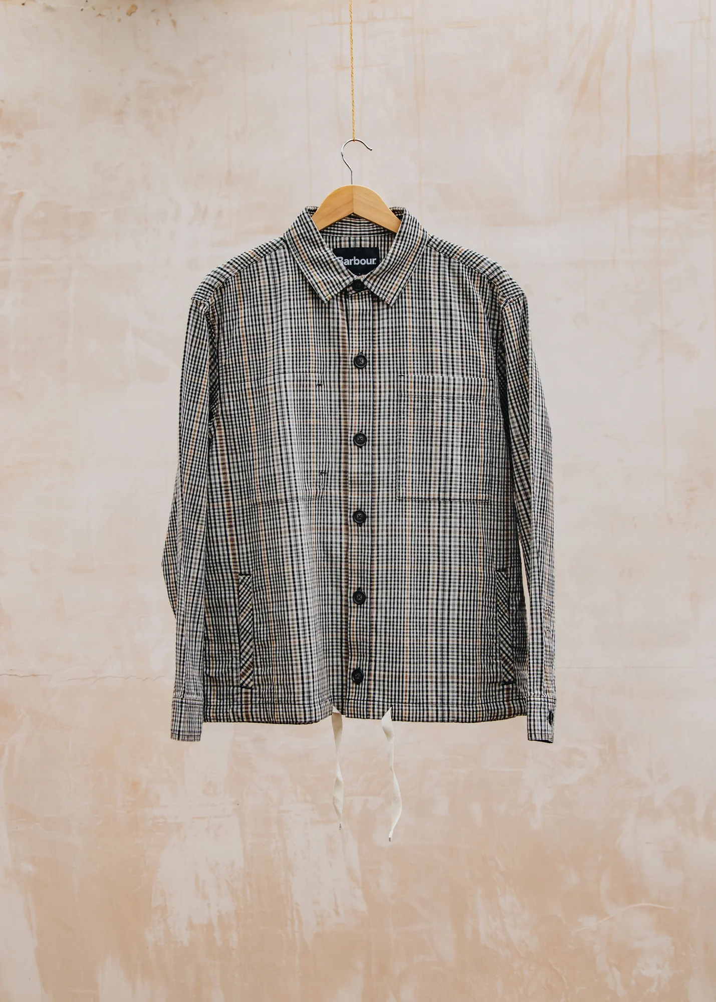Fife Checked Overshirt in Neutral