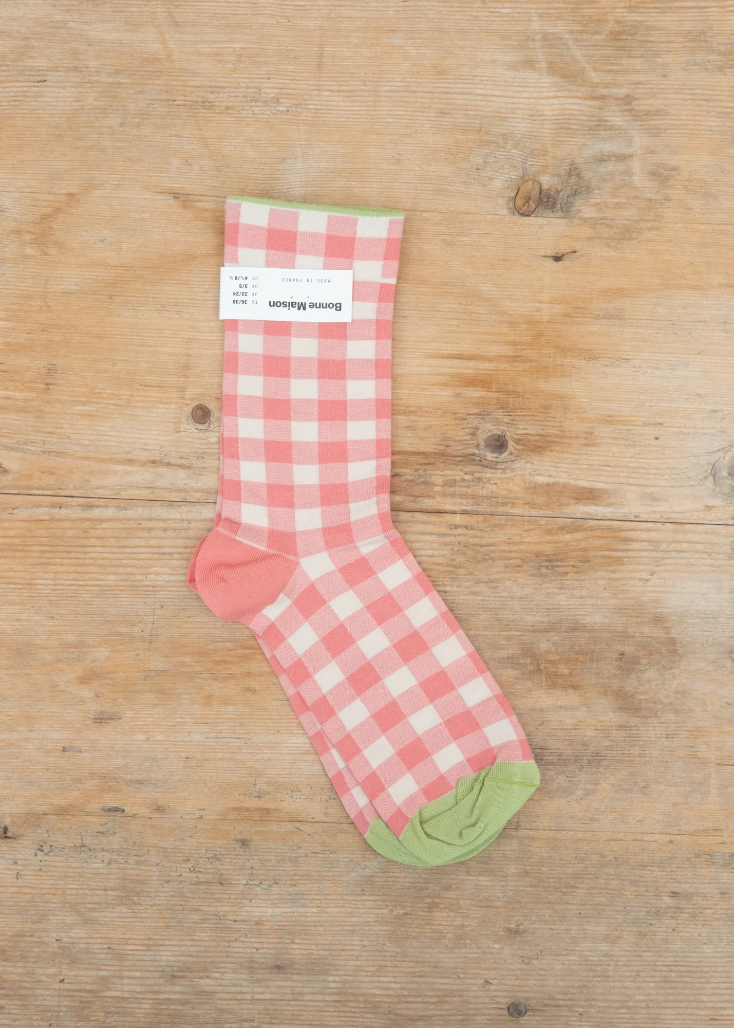 Vichy Socks in Natural