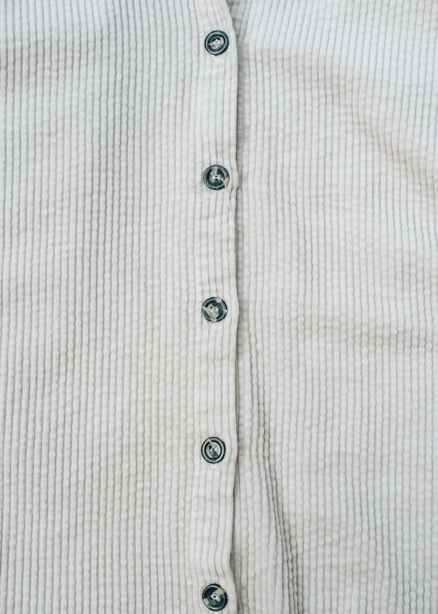 Lux Cord A-Line Shirt in Moonbeam - Image 3