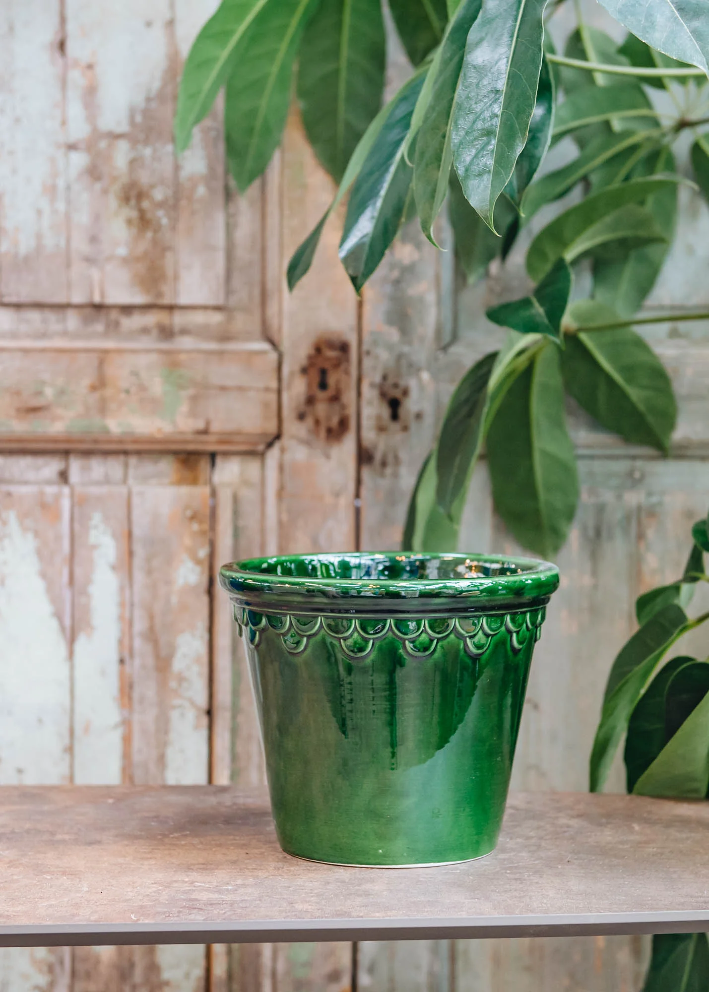 Emerald Green Glazed Copenhagen Pots - Image 4