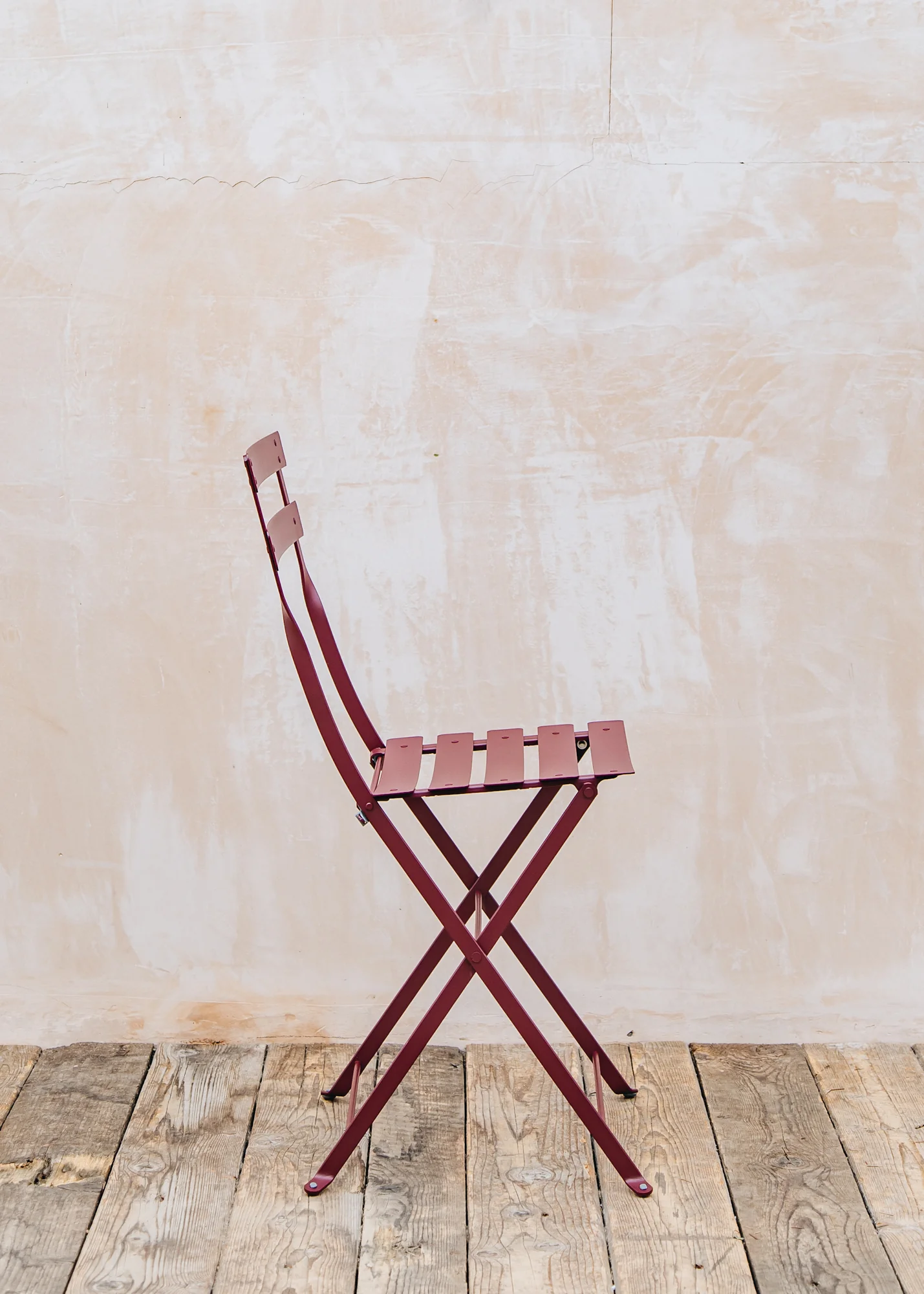 Bistro Folding Chair in Black Cherry - Image 2