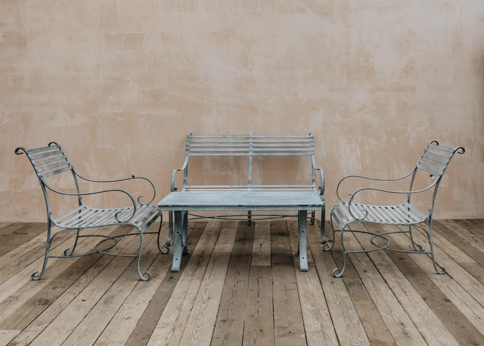 Two Seater Sofa & Two Chair Coffee Set