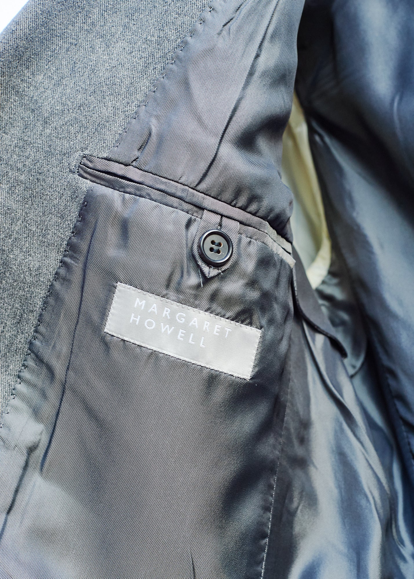 Margaret Howell Textured Grey Linen/Wool/Cotton Blazer - S/M - Image 4