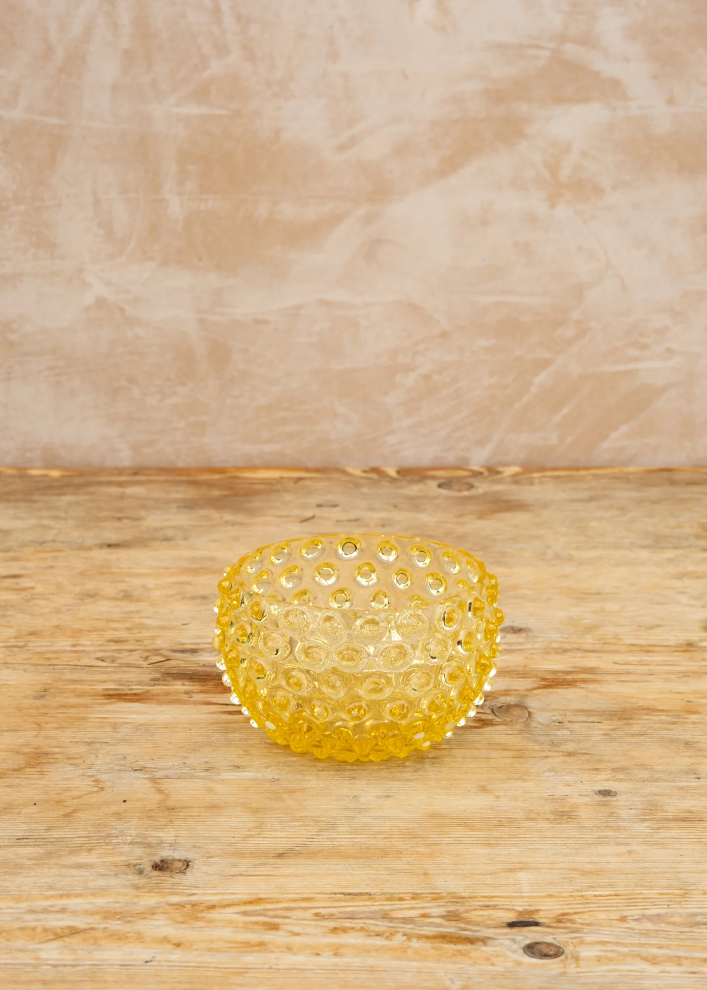 Small Hobnail Bowl in Citrine