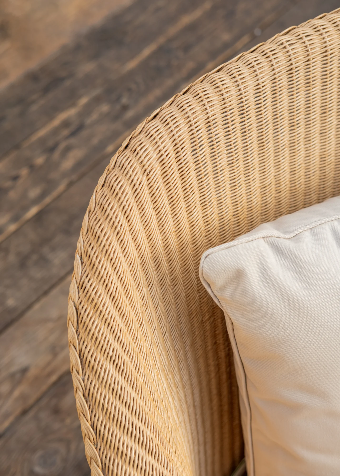 Lounge Chair in Natural with Cushion - Image 6