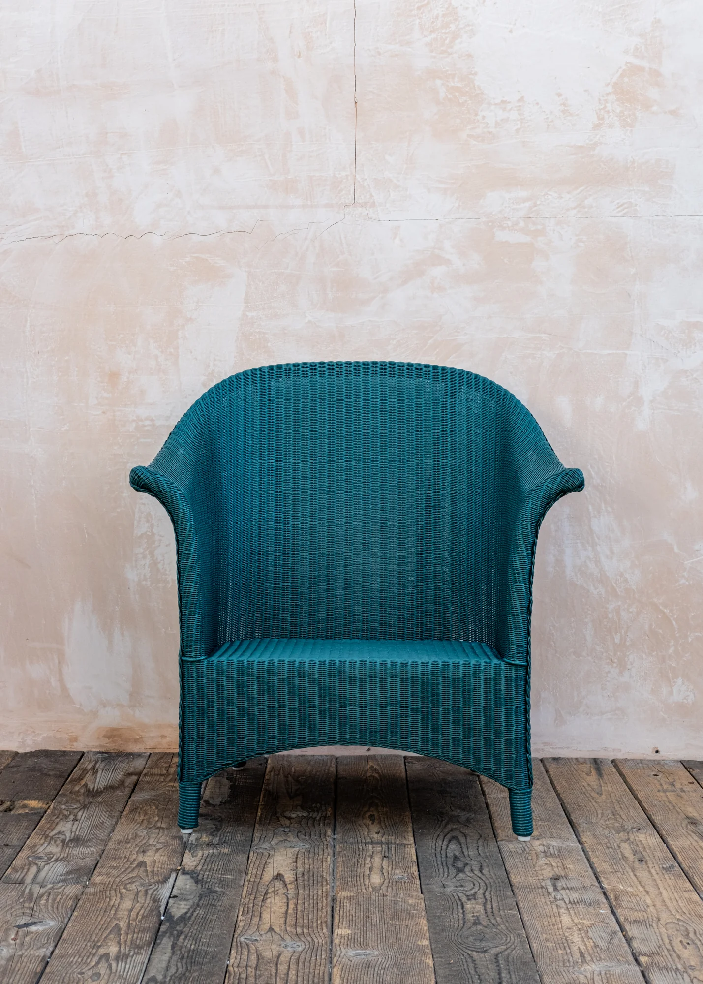 Lounge Chair in Teal with Cushion - Image 2