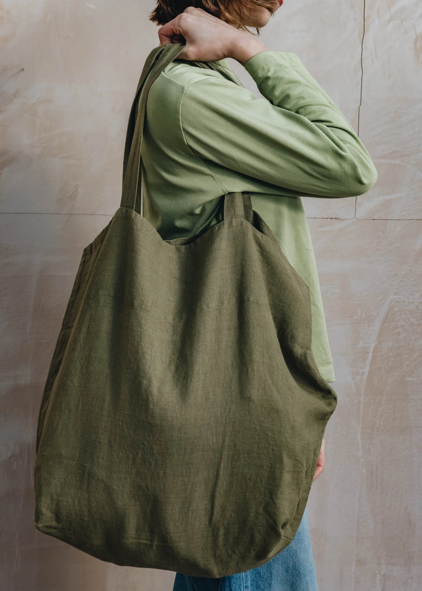 Martini Olive Linen Bag - Image 2