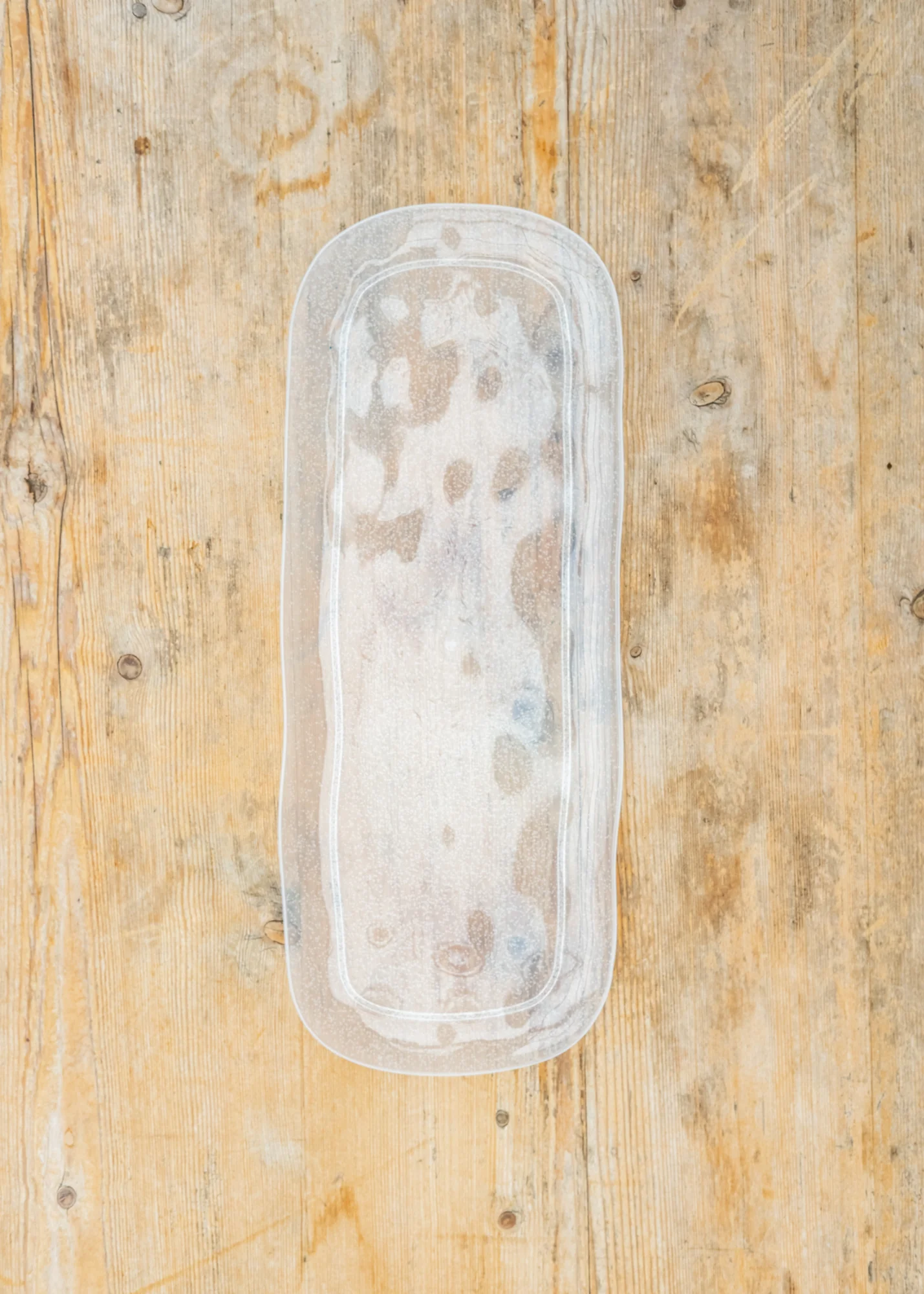 Bubble Rectangular Tray in White