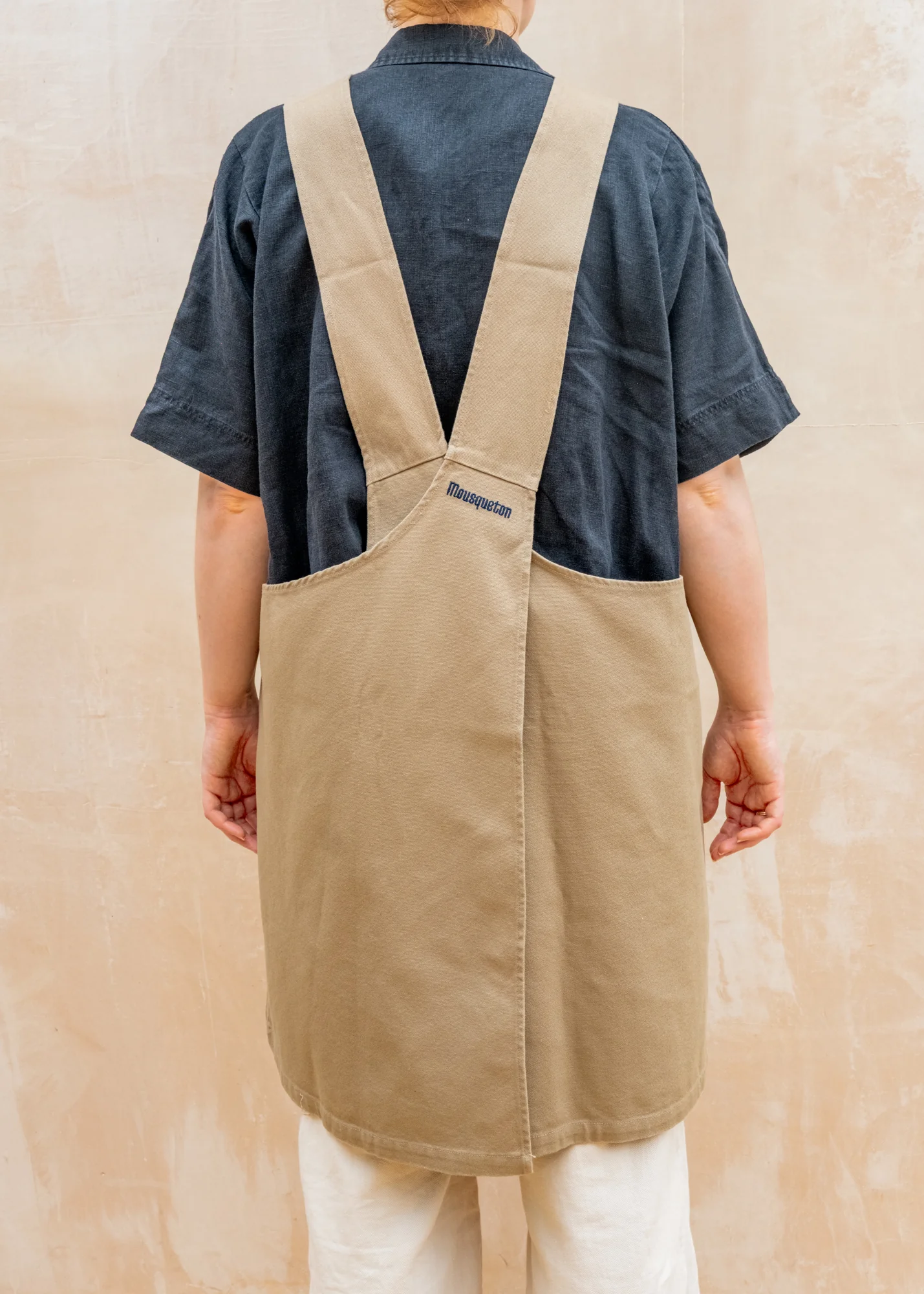 Japanese Wrap Apron in Camel - Image 2