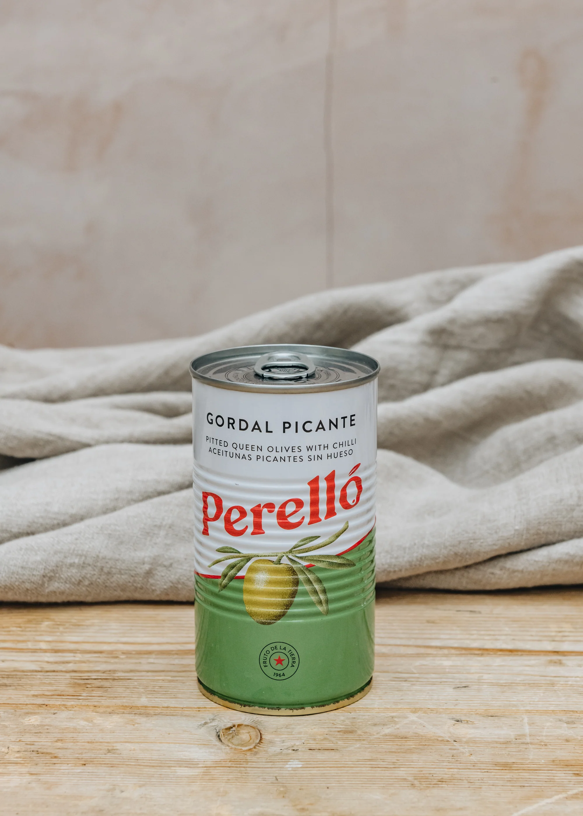 Tinned Pitted Gordal Olives, 150g