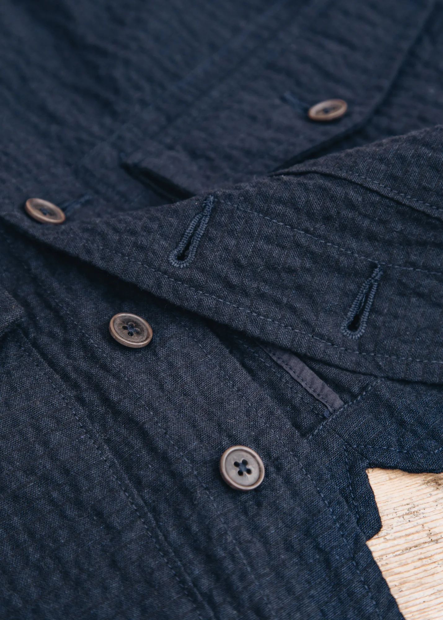 Twill Field Waistcoat in Navy - Image 3