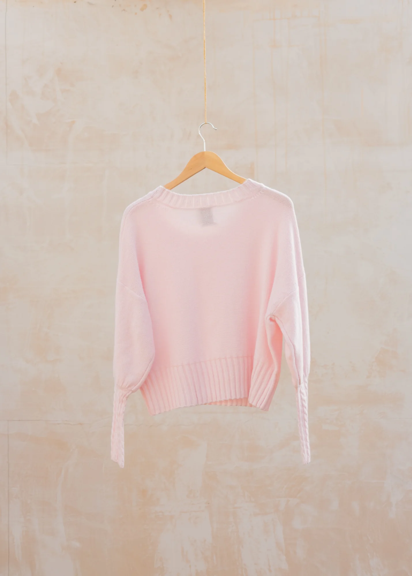 Alina Mutton Sleeve Jumper in Misty Pink - Image 2